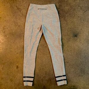 Vineyard Vines Skip Monday Heathered Leggings Gray Blue XXS